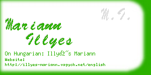 mariann illyes business card